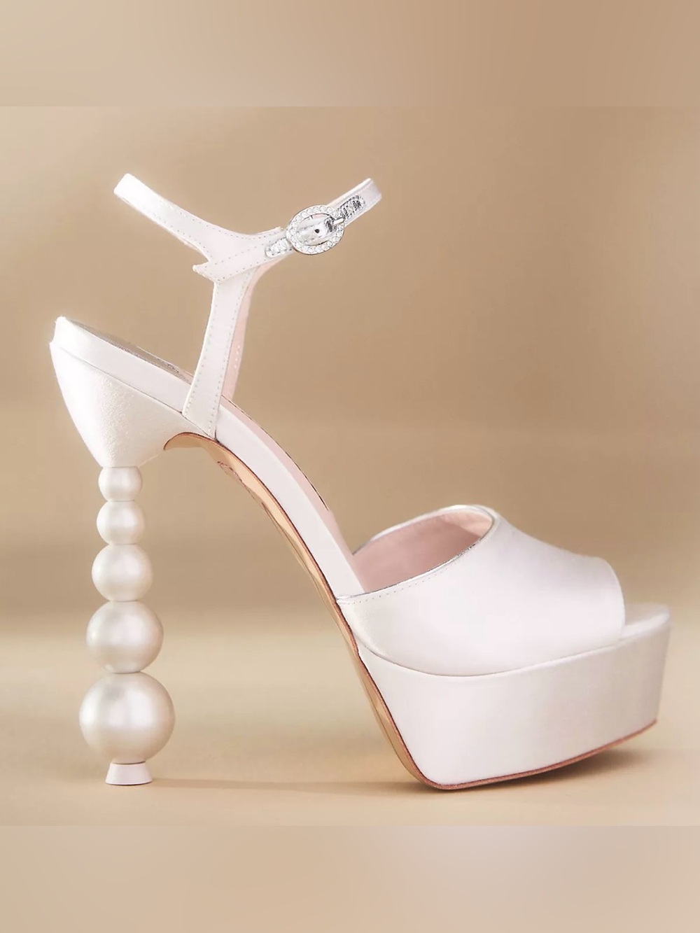Sophia Webster Rosalind Pearl Heel Platform Sandals 🤍